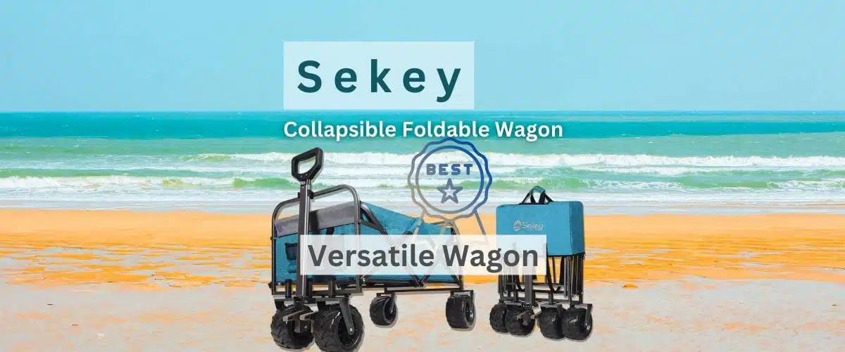 Sekey Collapsible Foldable Wagon - Best Versatile Wagon for Beach and More