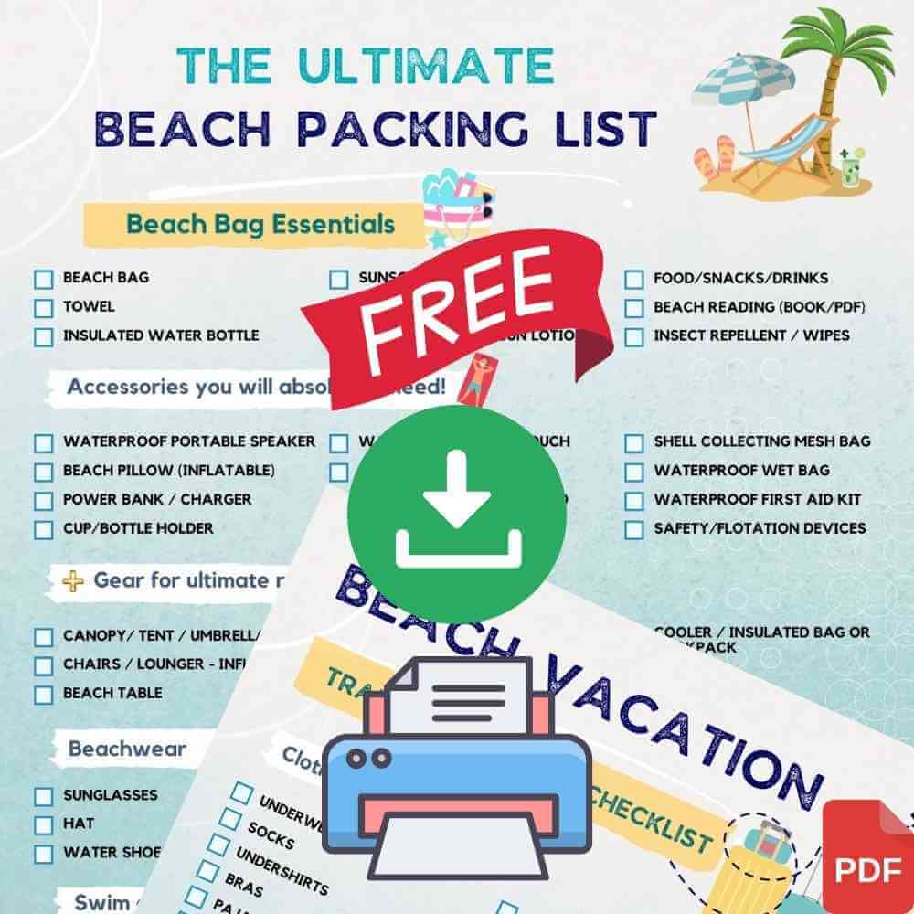 Beach packing list ultimate list for beach vacation