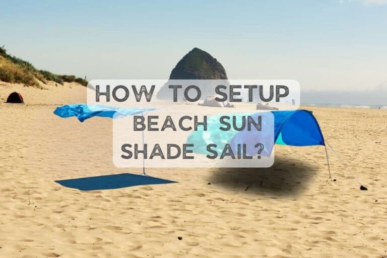 Setup Beach Sun Shade Sail Cover