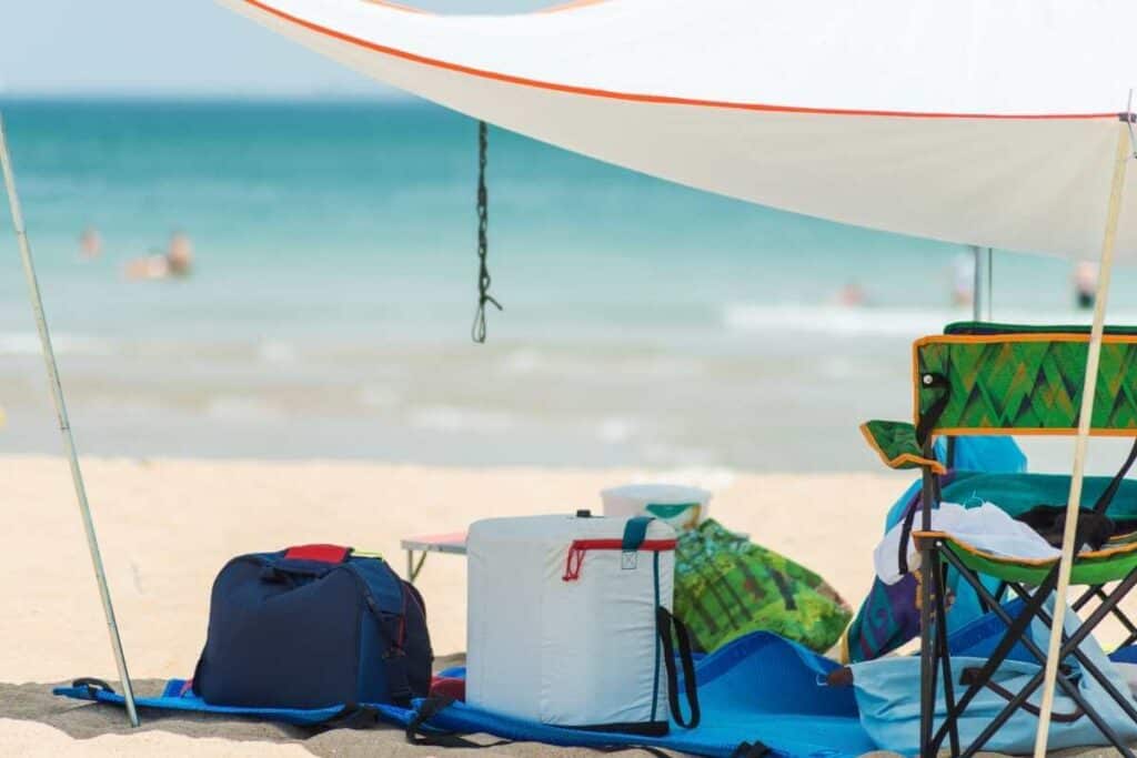 UV Beach Tent protect beach gear and essentials